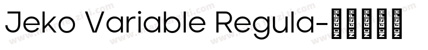 Jeko Variable Regula字体转换